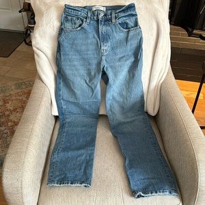 Abercrombie & Fitch 90s Straight Ultra High Rise jeans pants size 26 2